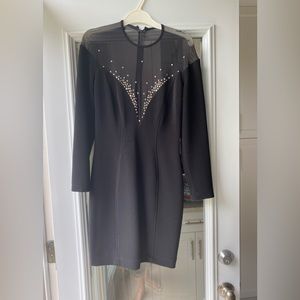 Knee length evening gown